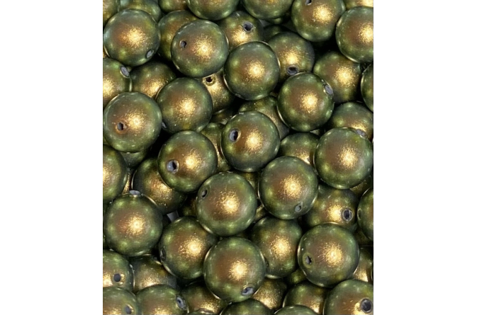 Iridescent Green 930 6mm $27_15pcs  Stock 10pack