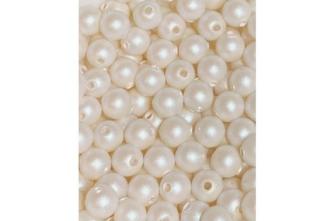 Pearlescent White 969 6mm $27_15pcs Stock 15pack